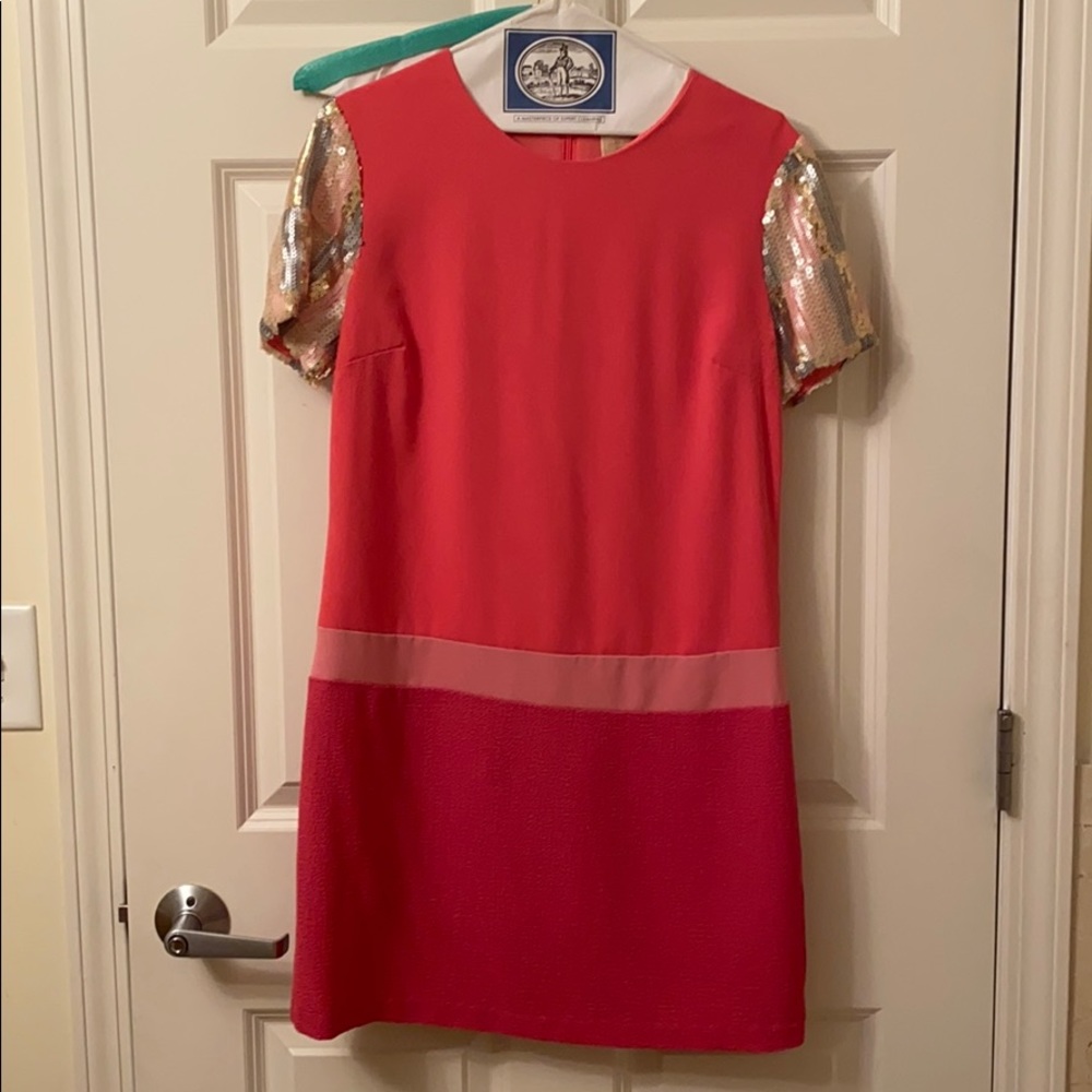 Strawberry and champagne dress